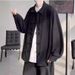 New Chinese Long Sleeved Shirt With Button Closure For Men's Spring And Autumn Designs, Oversized Tang Style Shirt,_voghion.com