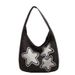 Star Pattern Women's Trendy One Shoulder Underarm Bag With Large Capacity And Versatile Student Commuting Tote Bag_voghion.com