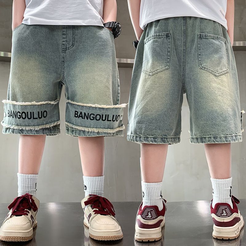 KZ88109 Denim Shorts Picture Color Princess Shorts New Children's Miscellaneous European And American Jeans_voghion.com