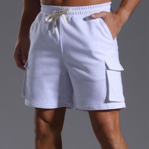 Herrenbekleidung 2025 Herren-Sportshorts, nicht über dem Knie, Viertelhose mit mehreren Taschen, Basketballhose, American Fitness-Laufshorts_voghion.com