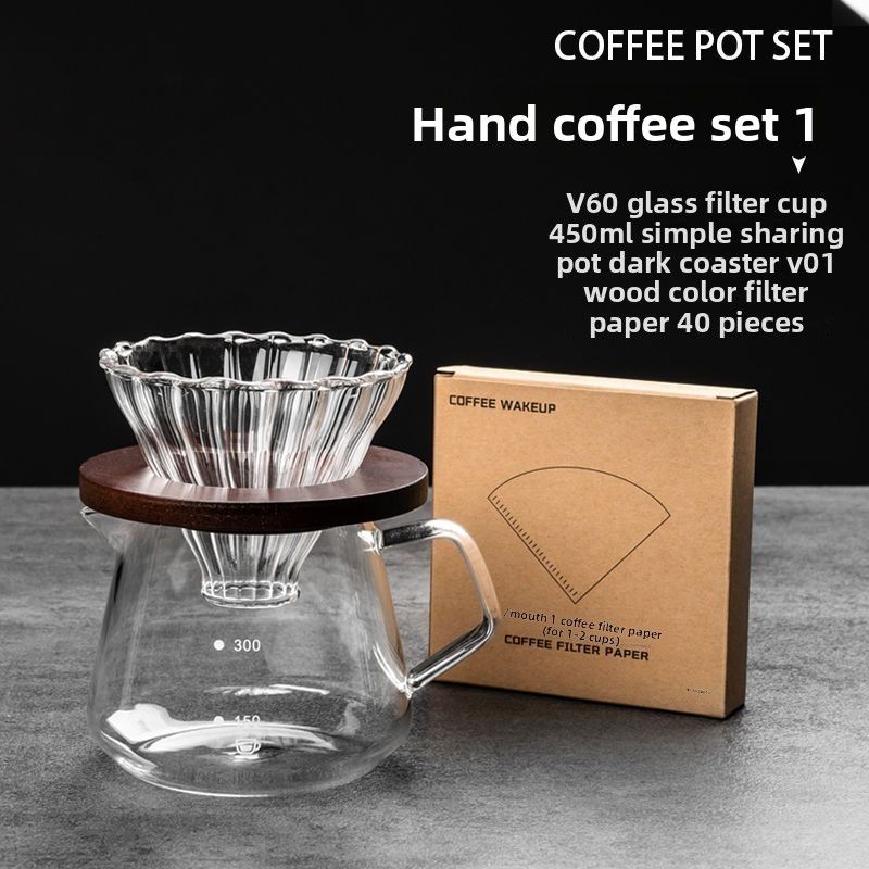 Set Qiru Beginner Kit Coffee Filter Cup Sharing Hand Drip Pot_voghion.com