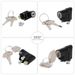 Motorcycle Aluminum Alloy S-20 Steering Lock-01, Universal Fit For Most Bikes, Anti-Theft Security Lock, Black_voghion.com