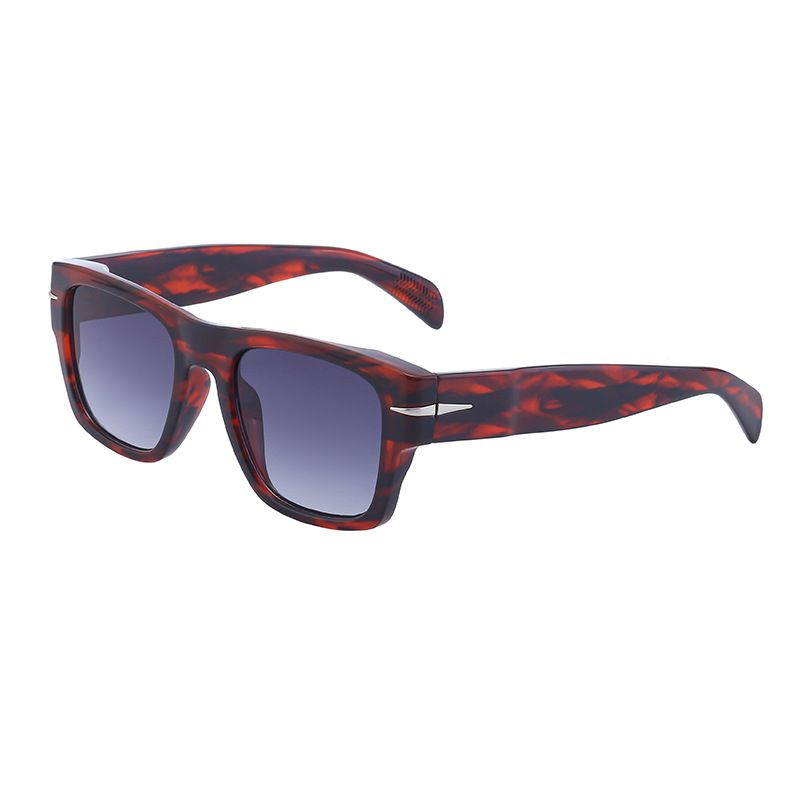 New David Style Retro Sunglasses with The Same Style as Men's Popular Fashion Trend Box Sunglasses with UV Protection_voghion.com