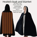 Coperta riscaldante per ginocchia con scialle riscaldante per il corpo, temperatura costante, elettrica per pisolini_voghion.com