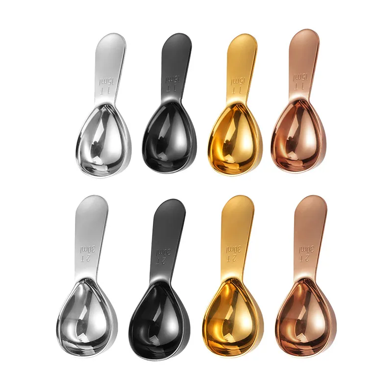 Stainless Steel 30ml Tea Coffee Beans Short Handle Measuring Milk Powder Spoon Baking Tool_voghion.com