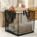 Cesto portabiancheria pieghevole in rete - Contenitore portaoggetti pieghevole a scomparsa per vestiti, bagno, cameretta dei bambini e dormitorio (design ampio e traspirante, salvaspazio)_voghion.com