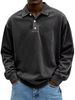 2025 New Men's Casual Versatile Long Sleeve Button Turn-Down Collar Polo Shirt_voghion.com