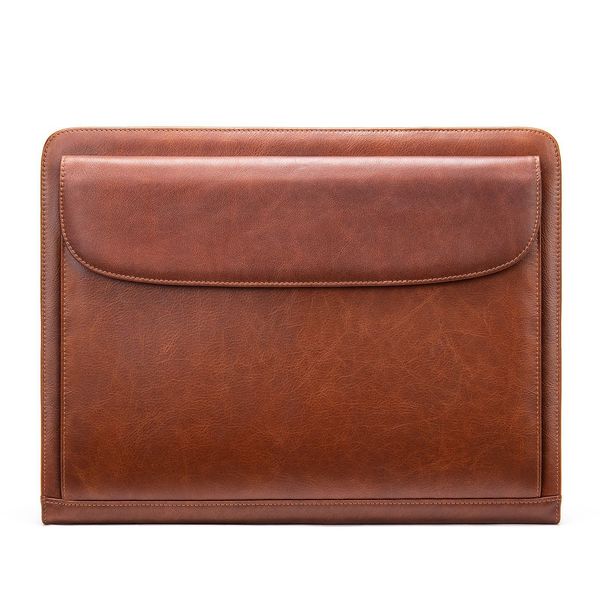 Men's Bags Direct Sales Simple Men's Genuine Leather Clutch Bag Business Trip A4 Business Bag First Layer Cowhide Men's Hand Held Envelope Bag_voghion.com