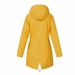 Wasserdichter Regenmantel für Damen, lässig, Basic, Outdoor, Trench, leichte Jacken mit Kordelzug, Wanderkleidung für Damen_voghion.com