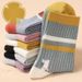 Spring And Autumn Colorful Striped Ins Trend Anti-Odor Seamless Maternity Women's Slouch Long Tube Socks_voghion.com