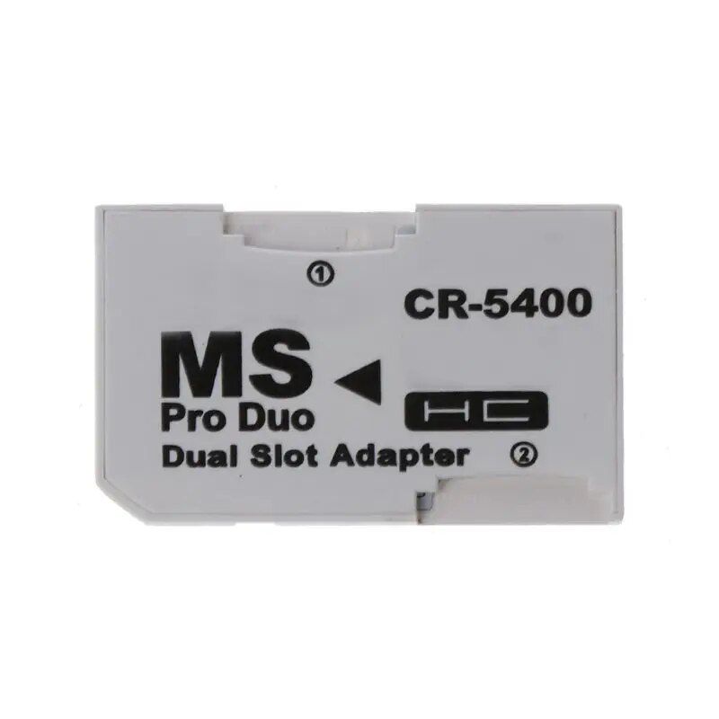 1 STÜCKE NEUE Dual Slot TF zu MS Memory Stick Pro Duo Karte Adapter CR5400 Für PSP 1000/2000_voghion.com