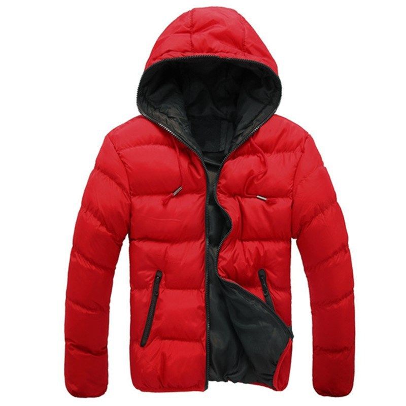 Winter-Baumwoll-gepolsterte Herren-Kapuzen-Baumwoll-gepolsterte Kleidung Trend Europäische und amerikanische lässige warme Baumwoll-gepolsterte Jacke Herren_voghion.com