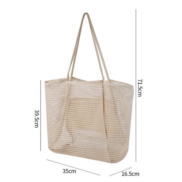 Foldable Nylon Mesh Travel Tote Bag – Large Capacity Cube Shape | Multi-Purpose Storage For Clothes & Toiletries | Lightweight & Compact_voghion.com