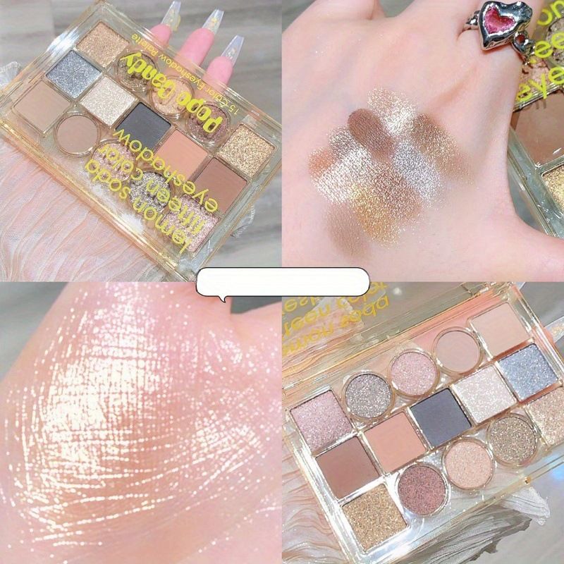 Neu Popo Candy Erdbeere Donut 15 Farbe Matte Perlglanz Lidschatten Platte Reine Mädchen_voghion.com