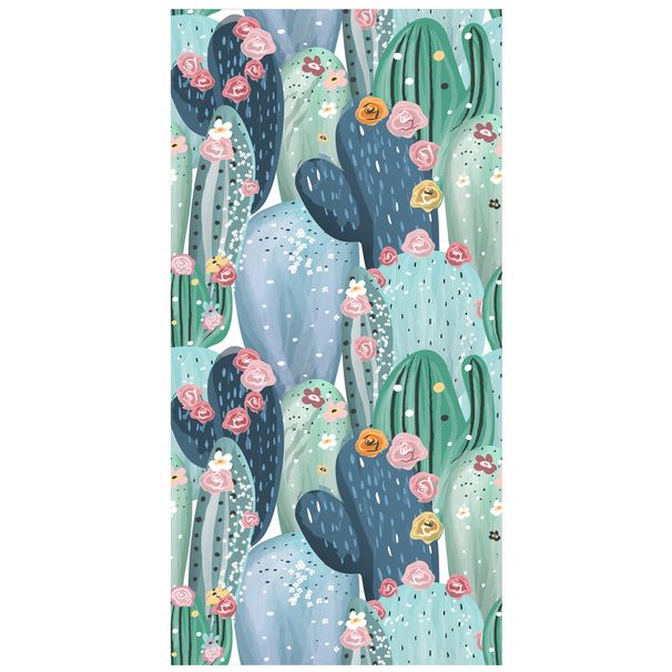 Trópusi gyümölcsmintás strandtörölköző - Ultrapuha mikroszálas, kétoldalas flanellel (gyorsan száradó, szuper nedvszívó, medencés nyaraláshoz és utazáshoz)_voghion.com