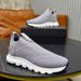 Trendy Herrenmode Vielseitige Casual Sneakers Neue Mesh Dicke Sohle Lazy Slip-On Atmungsaktive Laufschuhe Dad_voghion.com
