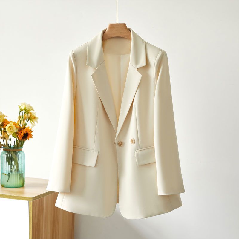 Roupas femininas Terno pequeno Casaco feminino Jaqueta primavera e outono Novo estilo Moda Solta Ampliada_voghion.com