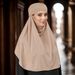 Women's Scarve New Arab Ladies Malay Strappy Headscarf Solid Color Simple Versatile Temperament Shawl Headscarf_voghion.com
