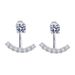 New Moissanite Smile Four Claw Earrings For Women S925 Sterling Silver Simple Temperament Earrings A Dual Purpose Earrings_voghion.com