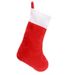 Lillian Hangable White Edge Red Short Plush Stockings Christmas Decorations Factory Direct Cross-Border_voghion.com