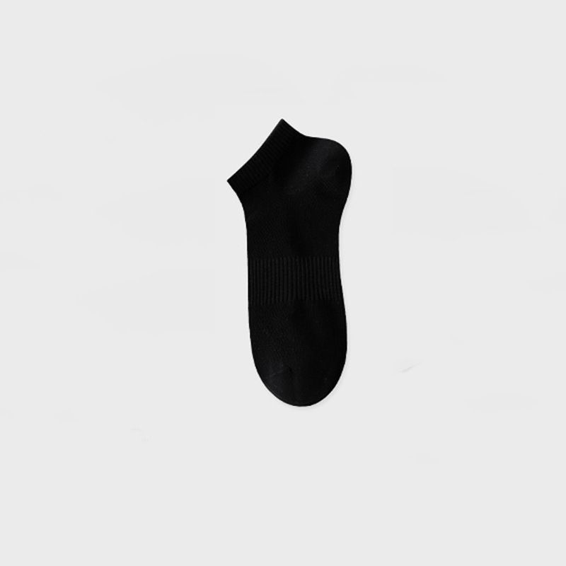 2025e Zhuji Men's Summer Thin Cotton Short 7A Antibacterial Sweat-Absorbing Deodorant Sports Mid-Calf Mesh Boat Socks_voghion.com