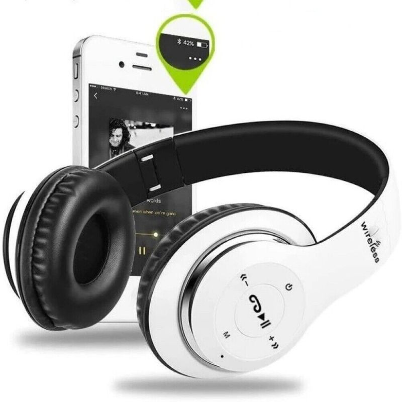 Wireless Headphones Bluetooth Noise Cancelling Stereo Earphones Over Ear Headset_voghion.com