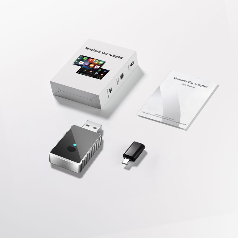 Wired-to-Wireless CarPlay Adapter - Smart Android-Car System Upgrade Module For Seamless IPhone Projection & In-Car Connectivity_voghion.com