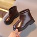 Boys Martin 2025 Autumn Winter New Girls British Style Single Soft Sole Toddler Low-Cut Leather Boots Trendy_voghion.com