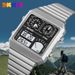 Shimei Fashion Multifunctional Thermometer For Men Students Outdoor Casual Waterproof Dual Display Electronic Watch_voghion.com