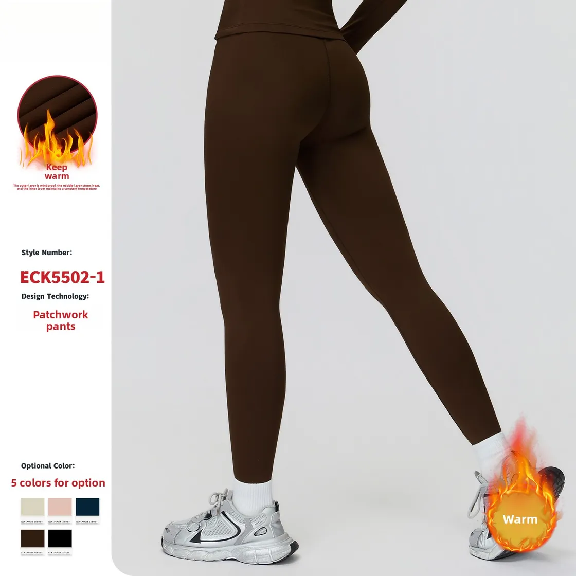 Autumn Winter Yoga Pants Plus Velvet Warm High Waist Tight Trousers Outdoor Sports Running Fitness Clothes Women 5502_voghion.com