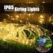 Solar String Lights Outdoor Waterproof LED Strip Rope Tube Lamp Christmas Fairy Garland String Lights For Garden Tree Yard Fence_voghion.com