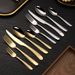 Stainless steel fork, five set, star diamond Western style steak knife, dessert spoon, tableware, four piece set_voghion.com
