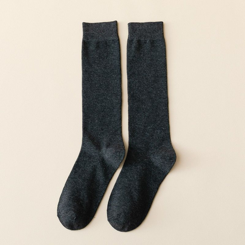 Lányok pamut hosszú női tavaszi őszi combközépig érő női harisnya divat iskolai egyenruha zokni_voghion.com