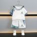 Abbigliamento per bambini Nuova polo a maniche corte per bambini Tuta estiva per neonati Pantaloncini a mezze maniche Tuta a due pezzi_voghion.com