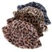 Hat version of imitation mink velvet thickened fisherman's hat in autumn and winter, warm and versatile, retro plush leopard print basin hat trendy_voghion.com