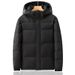 Winter Down Jacket – 550FP White Duck Feather Hooded Parka, Thickened Loose Fit Coat For Extreme Cold (-20°C), Water-Resistant Polyester Shell_voghion.com