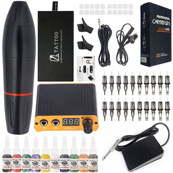 Motor Pen Set Tattoo Tools Power Tattoo Equipment_voghion.com