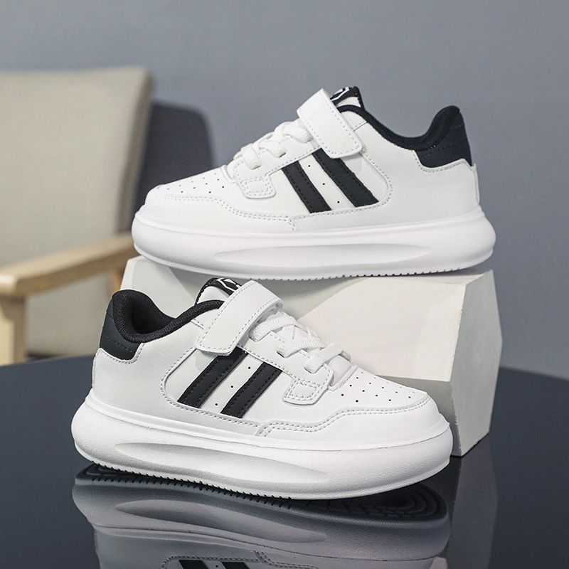 Boys' White Shoes 2024 Spring And Autumn New Casual Soft Soled Children's Shoes Non Slip Girls' Sports Shoes For Middle And Large Children_voghion.com