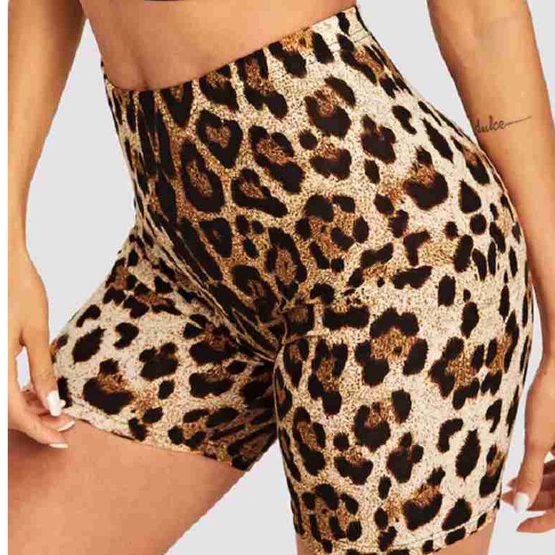 Women’s Clothing New Style Fashionable Sexy Leopard Print Snake Print Hip Shorts Casual Pants Leggings_voghion.com