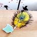 New Wand Ostrich + Peacock Feather Teasing Cat Toy Interactive With Bell Pet Supplies_voghion.com