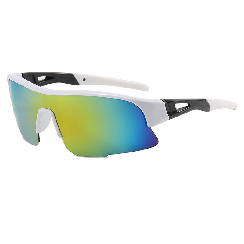 New riding glasses for men and women outdoor sports riding tide multi-color optional UV400 half-frame sunglasses advanced sense_voghion.com