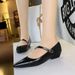 3683-13 Fashionable And Stylish Women's With Shallow Mouth, Sloping Heel, Diagonal Straw, Decorative Hand Grip Pattern,_voghion.com