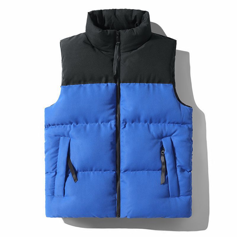 gilet in cotone per l'inverno, gilet caldo e impiombato per uomo, oltre a velluto, antivento e impermeabile, giacca alla moda con tasca con cerniera_voghion.com