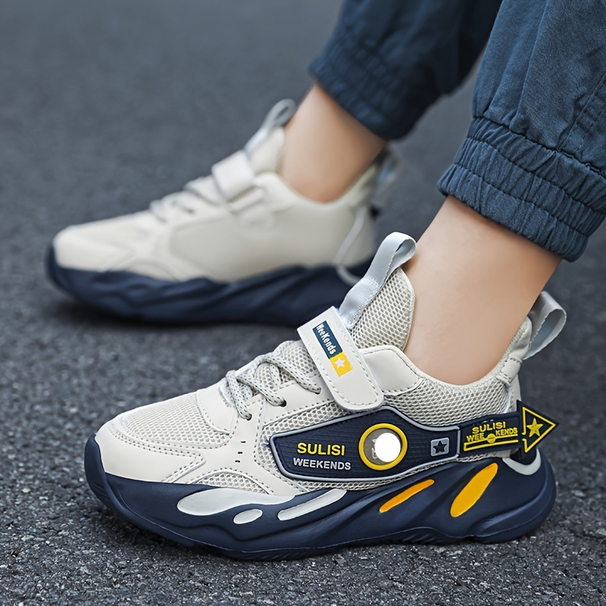 Breathable Non-Slip Boys Mesh Sneakers for Spring/Summer/Autumn_voghion.com