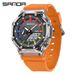 Unisex Octagonal Transparent Digital Analog Watch With Multifunction – 50M Waterproof, Luminous, World Time & 5 Alarms_voghion.com