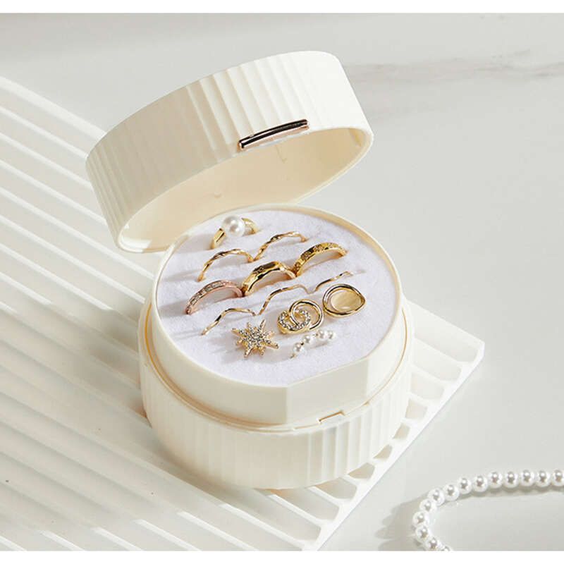 Neue tragbare Aufbewahrungsbox für Macaron-Schmuck, Ohrringe, Armbänder, Halsketten, Mini-Reisezubehörbox_voghion.com