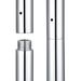 Dance Pole Extension, Silver, 500mm_voghion.com