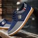 2023 Mens Breathable Canvas Skate Shoes Lace-up, Non-slip, Round Toe, Alphabets Pattern - Perfect for Outdoor Activities_voghion.com
