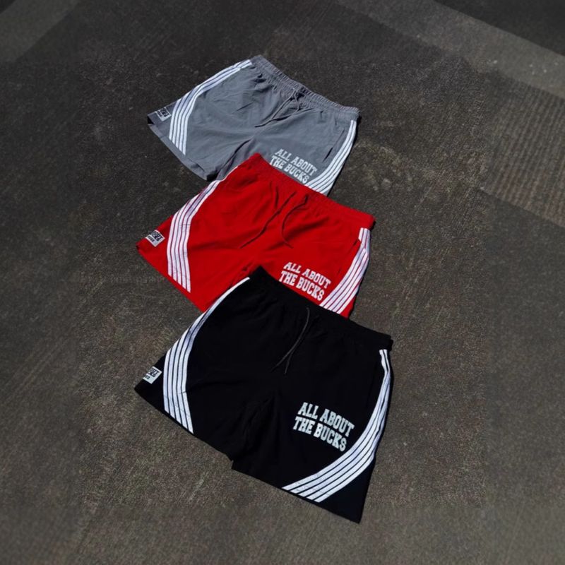 Vêtements pour hommes, commerce extérieur, station indépendante, rétro, rue, hip-hop, cordon de serrage, ample, polyvalent, barre diagonale, short de sport à rayures pour hommes_voghion.com