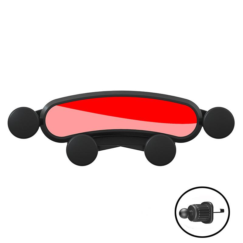 Supporto creativo e carino per telefono da auto, tipo fibbia, presa d'aria per auto, supporto di navigazione con rilevamento della gravità_voghion.com